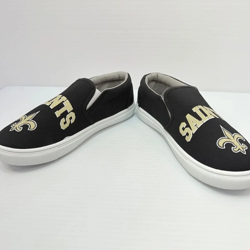 FOCO New Orleans Saints Slip On Shoes Sneakers NFL Team Logo Women's 6, Football
